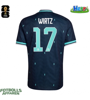 Tyskland Florian Wirtz #17 Bortatröja VM 2026 Kortärmad